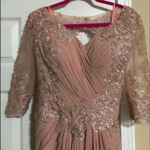 Rose floor length formal size 12 Brand new! NWT